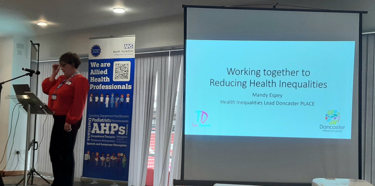 Very important to increase understanding of Health inequalities as a key note at #AHPsDay2022 <a href="/SYhealthcare/">South Yorkshire Integrated Care System</a> <a href="/EspeyMandy/">Mandy Espey (Newton)</a> #populationhealth