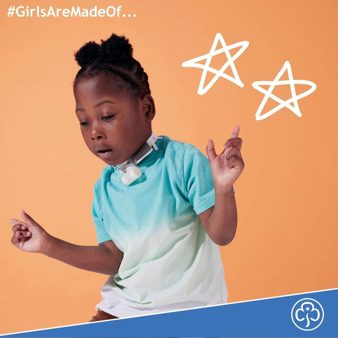 On International #DayOfTheGirl, we're celebrating all the things #GirlsAreMadeOf... 

☀️Joy
🗣️Power
🌈Fun
🌟Spirit

Award-winning photographer Emily Stein captured these stereotype-busting portraits to welcome four-year-old girls to our Rainbows section 🌈