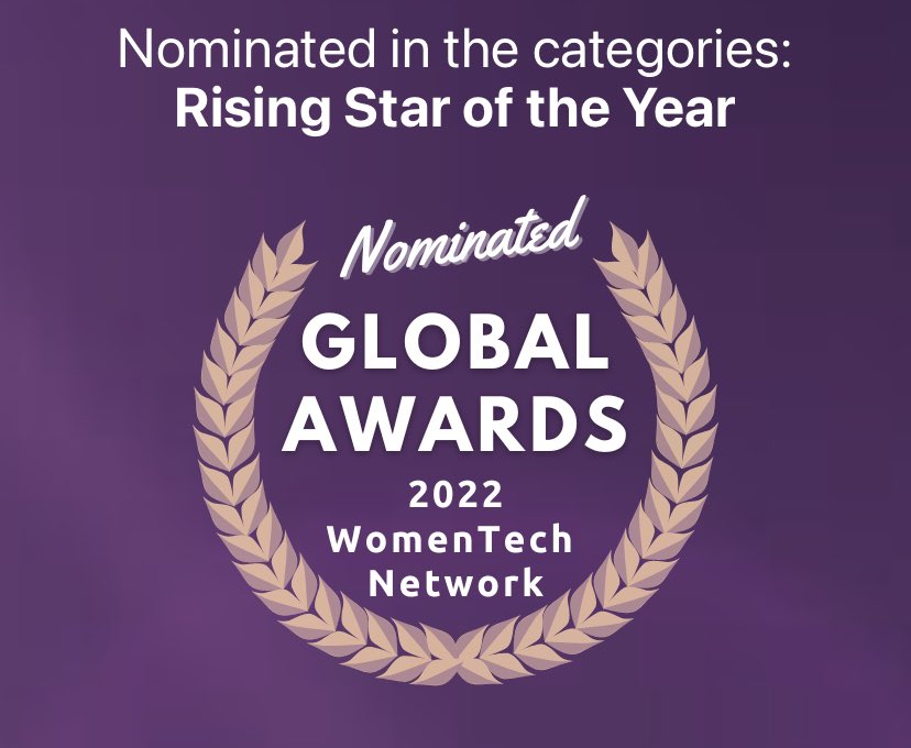 I got nominated for the Women in Tech Global Awards 2022 as the RISING STAR OF THE YEAR🌟🎉🚀

This is so surreal 🥹🥹

I’m beckoning on you all to please vote for me❤️
Let’s bring this home💃🏽💃🏽

Link: r.m.womentech.net/tr/cl/--X_IU-z…

Check tweet below for how to vote⬇️