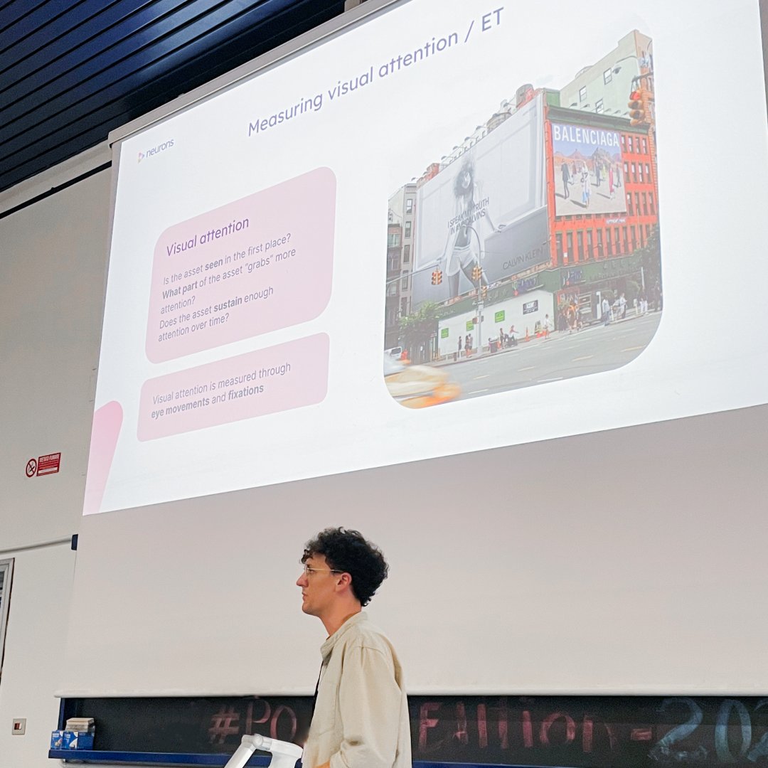 NeuronsInc's tweet photo. Our researcher, Tommaso Terbojevich, joined the line-up of neuroscience and psychology scholars at the Padova Open Neuroscience Symposium #PONS to present on #ConsumerNeuroscience. Thanks for the opportunity! https://t.co/evkupoQu2L