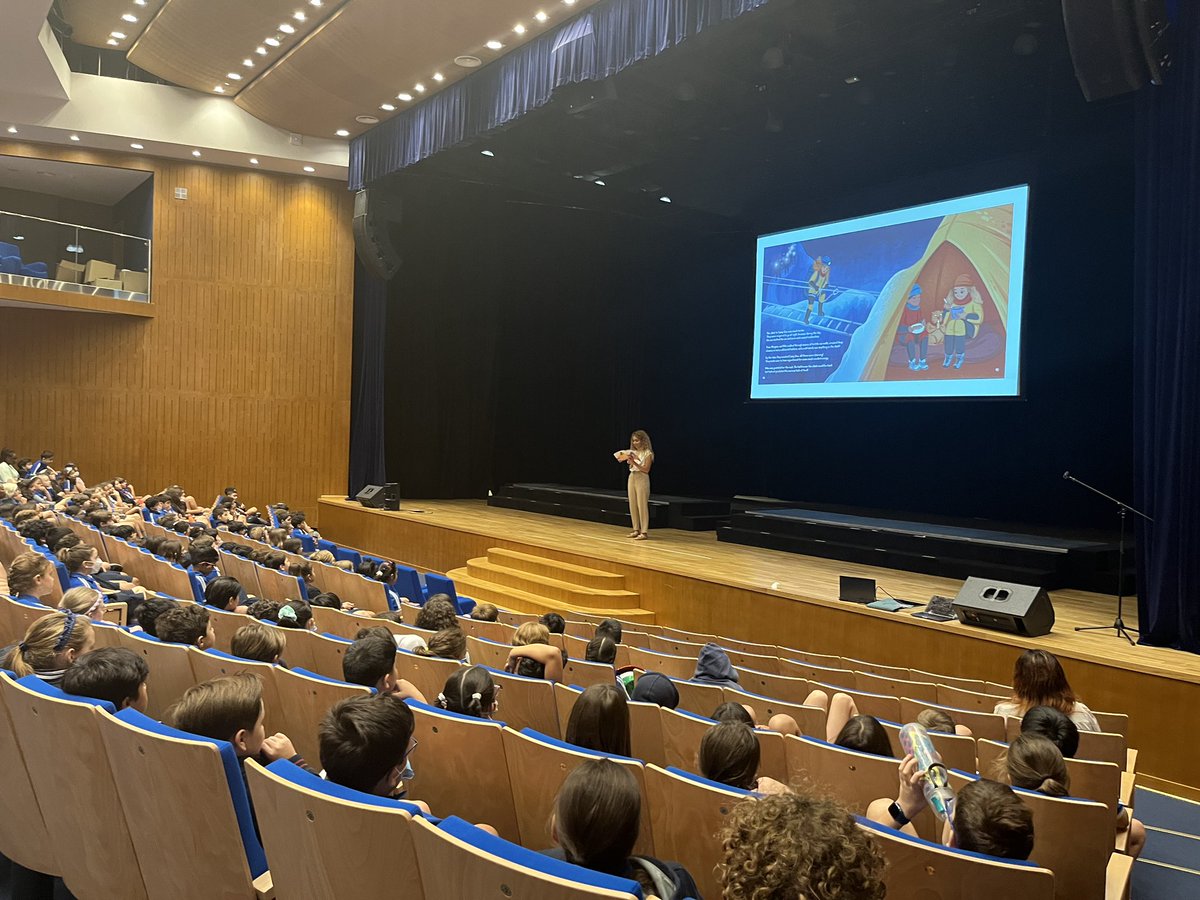 nohabish's tweet photo. What an inspirational morning with @mountaingipsy, the youngest #ArabWoman to summit #MountEverest! We really enjoyed hearing about how you #Persevered through your #CurlyAdventures! #Drive #GlobalCitizenship #Literacy #Inquiry #LeopardPride https://t.co/pWL3qtHBmF