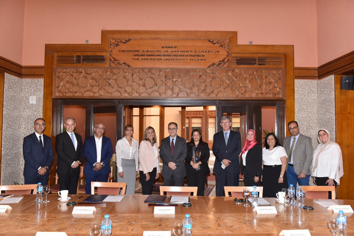 <a href="/AUC/">AUC</a> signed an MoU with Amazon Web Services, part of our digitization strategy to enhance teaching, research &amp; overall operations. AWS was represented by  head of Egypt <a href="/awscloud/">Amazon Web Services</a> &amp; distinguished alumna Azza El Shinnawy. #AWS <a href="/AUCalumni/">AUC Alumni</a> #AUCAlumni