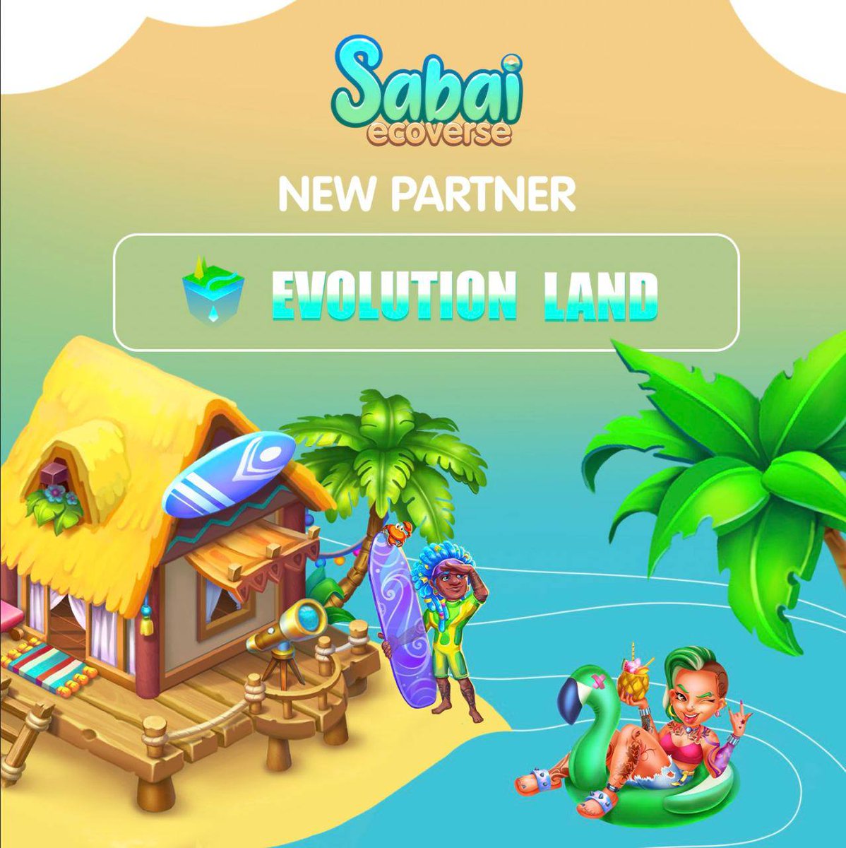 Evolution_Land's tweet image. 👏🏻Hi, congratulation our new partnership with @sabaiecoverse
👍 Sabai Ecoverse is creating a platform for the real estate tokenization and investment and incorporate it through our Play-AND-Earn game - a simulation of the construction and development of your luxury resort.