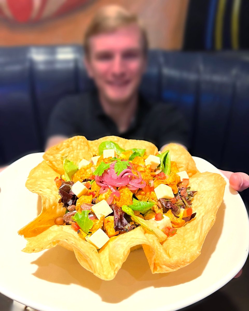 Healthy can be equally delicious! 😋 Our Chicken Chopped Salad tossed in a spicy chipotle vinaigrette will add a spring to your step. Delicioso!