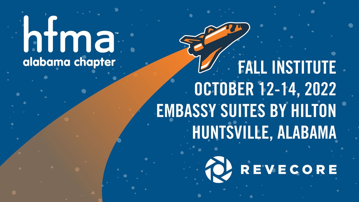 RevecoreRCM's tweet photo. Tomorrow we will be exhibiting at the @AlabamaHFMA annual fall institute! We are excited to be in Huntsville connecting with healthcare industry leaders and sponsoring keynote speaker, Robert Boos with Centra Health. See you there! https://t.co/a3FMbGCGxK #complexclaims #revcycle https://t.co/HRoUtxmfVd