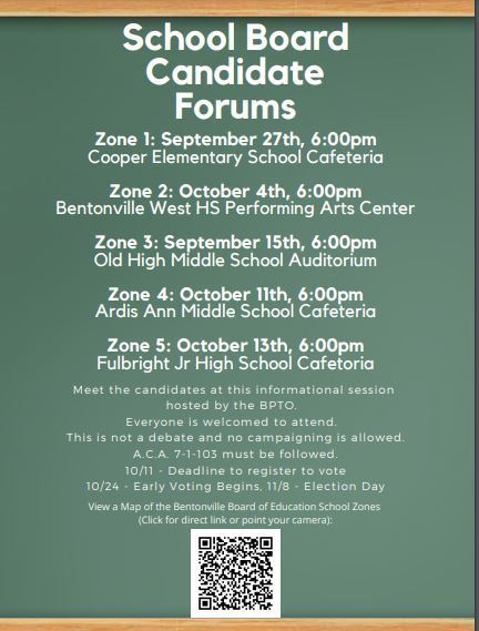 Zone 4 School Board Candidate Forum: Tuesday, October 11th at 6pm at AAMS.