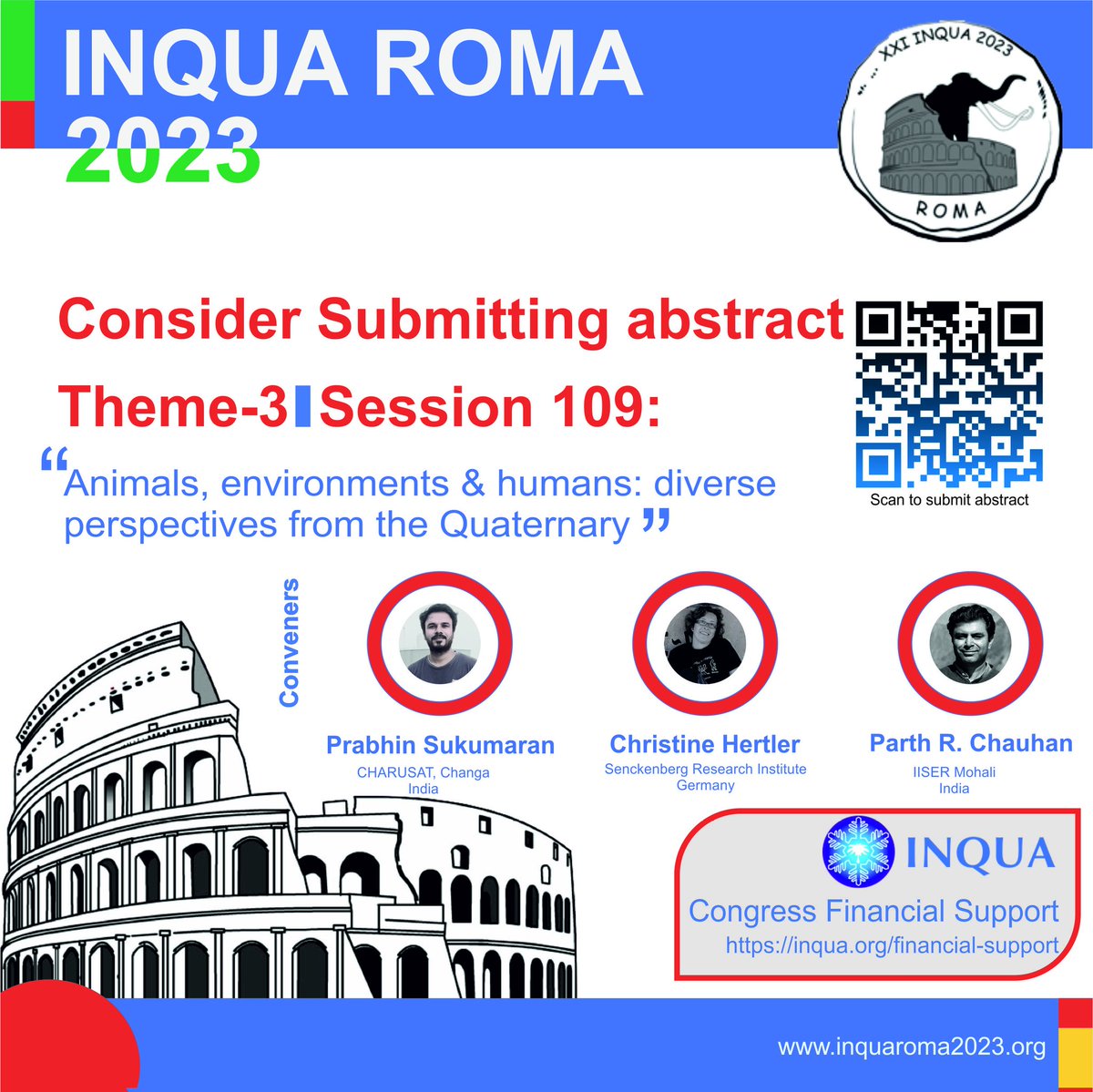 1st November is last date for abstract submission. Don't miss opportunity @InquaRoma2023 @AOQRIndia @INQUA @INQUA_ECR @INQUAsaccom #quaternary #climatechange