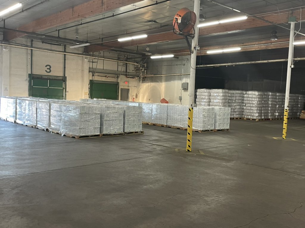 Hirucorpnew's tweet photo. 200 plus pallets of finished product ready to ship making room for majors. $HIRU https://t.co/CjyPg7bdqe