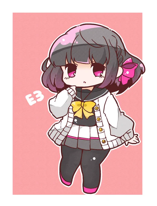 E3こまっちゃん(再掲) たのしかったので今年中にまたあと1回くらいは描きたい 描いた後に「あのモチーフも入れればよかったなぁ」とかポンポン浮かんでくるので本当に擬人化は奥深いなと思う 