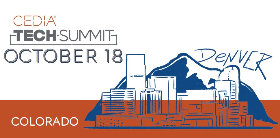 One week from today, we will be hosting a <a href="/CEDIA/">CEDIA</a> Tech Summit in Denver, CO! 

If you are local to the area, you don't want to miss this FREE event. 

Register here: cedia.net/education-even…