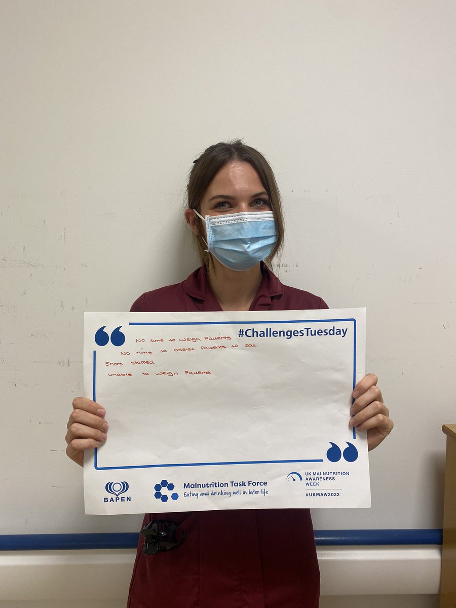 RUHDietitians's tweet photo. We asked Kyra what her main challenges were to providing good nutrition on the Older Persons Assessment Unit 🍽 @BAPENUK @PTOTSLTDietAHPs @RUHBath @RUHStaff @BDA_Dietitians @BDA_olderpeople https://t.co/NIf8pBVUDo