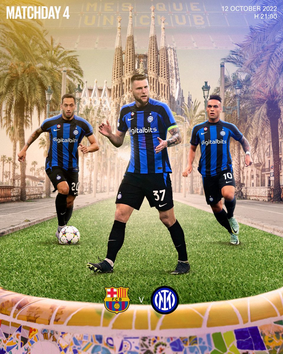 Inter_en's tweet photo. Tomorrow 💪

#UCL #ForzaInter #BarçaInter https://t.co/bGUYMhTqxp