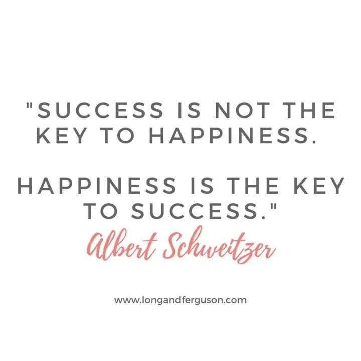 LongandFerguson's tweet photo. "Success is not the key to happiness. Happiness is the key to success. If you love what you are doing, you will be successful." 
Albert Schweitzer

#quotes
#quotesoftheday
#quotestoinspire
#wisewords
#inspiration
#socialmedia
#socialmediamarketing https://t.co/jNxUKNnxyK
