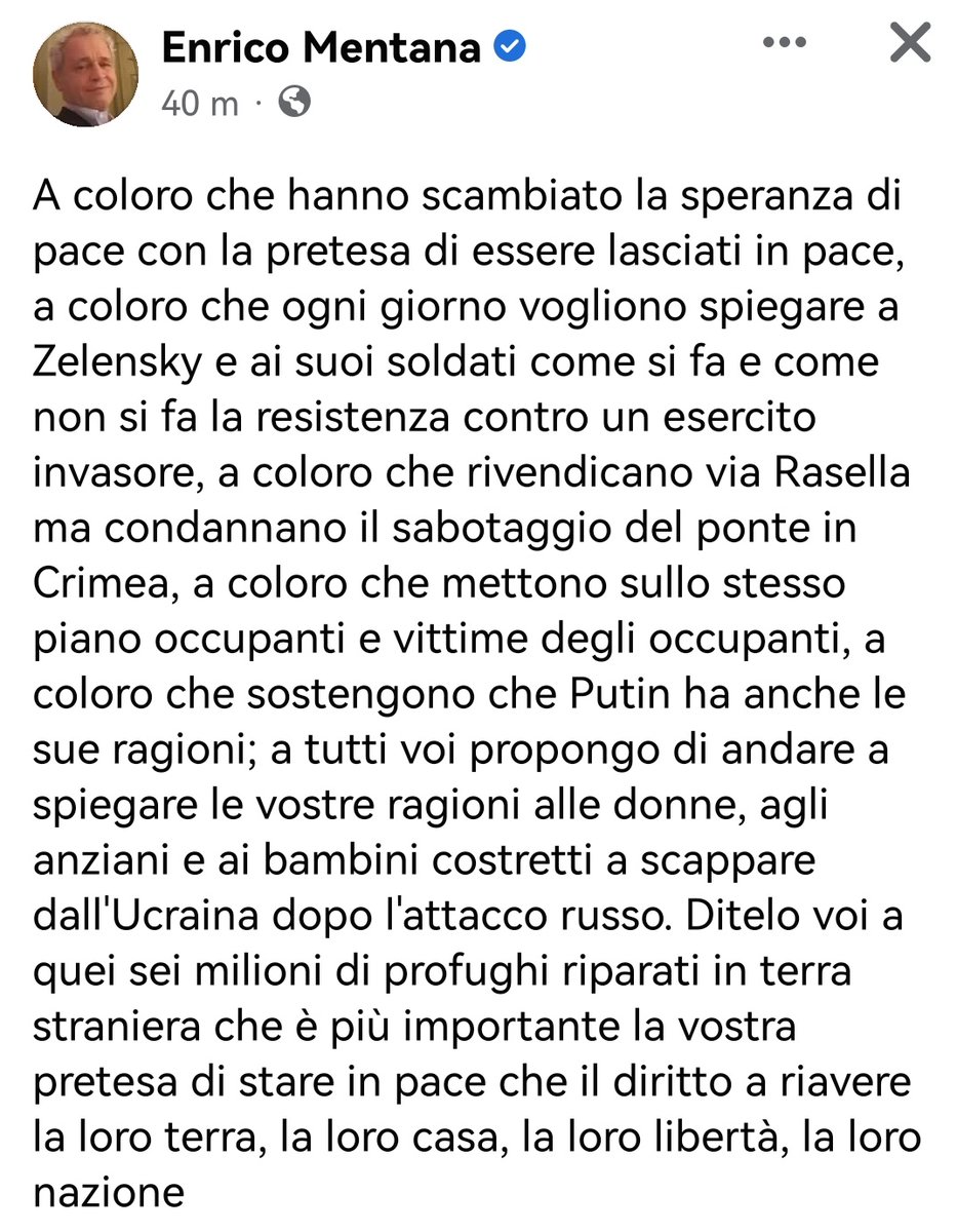 MilkoSichinolfi's tweet photo. Lettura consigliata....

#11ottobre
#UkraineRussianWar https://t.co/2NRfjNduVM
