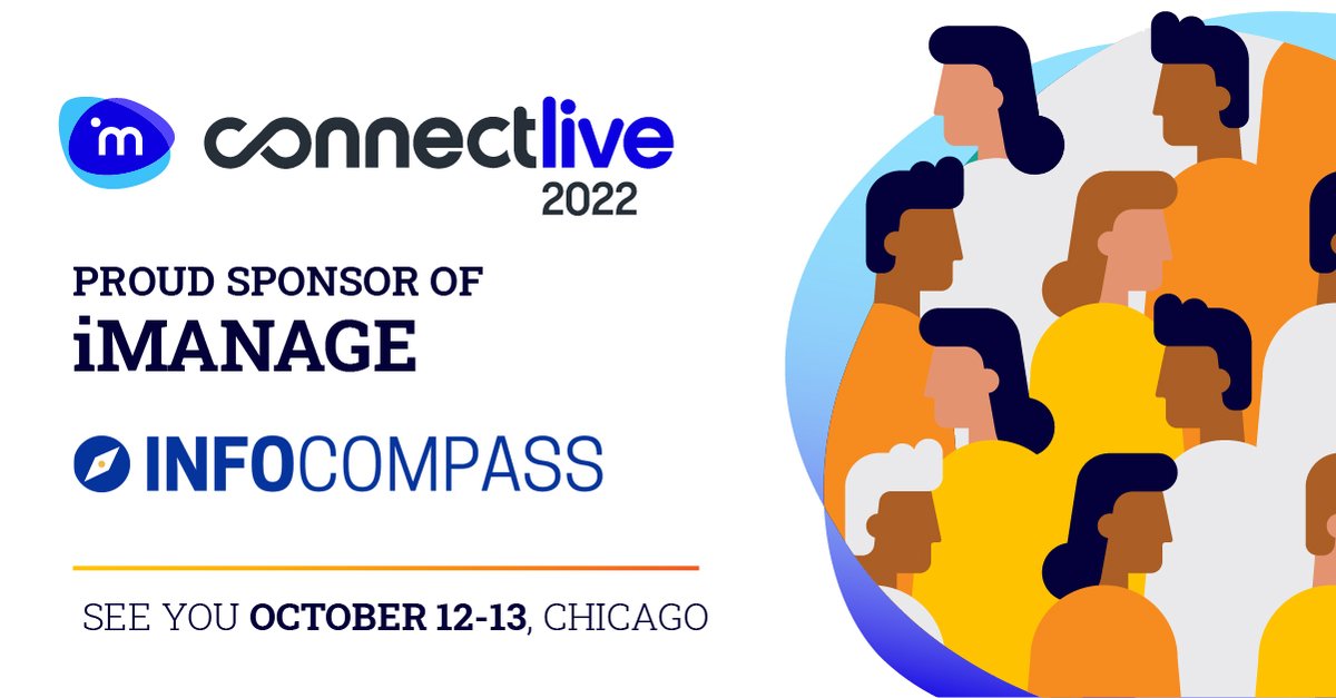 InfoCompassInc's tweet photo. #ConnectLive2022 is tomorrow! We're excited to be one of this year's sponsors.
#imanage #infocompass #lawfirms https://t.co/fUf6Y2BqBb