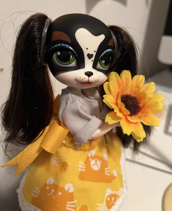I also started trying to learn how to sew doll clothes on a whim, which is going…ok! It's fun to learn something new! 