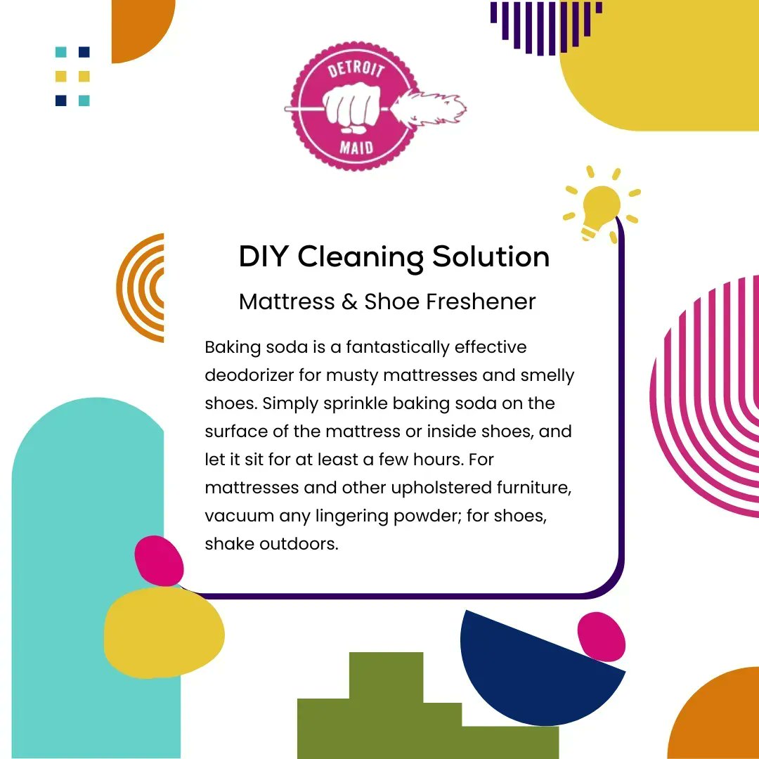 DetroitMaid's tweet image. Need to freshen up your mattress or shoer? 👟 Check out this #DIY formula from @OprahDaily! Don't forget to book your #DetroitMaid appointment here buff.ly/3fNkE72! 

#cleaninghacks #hacks #cleaningtips #cleaningservice #housecleaning #tips #cleaningapp #tiptuesday