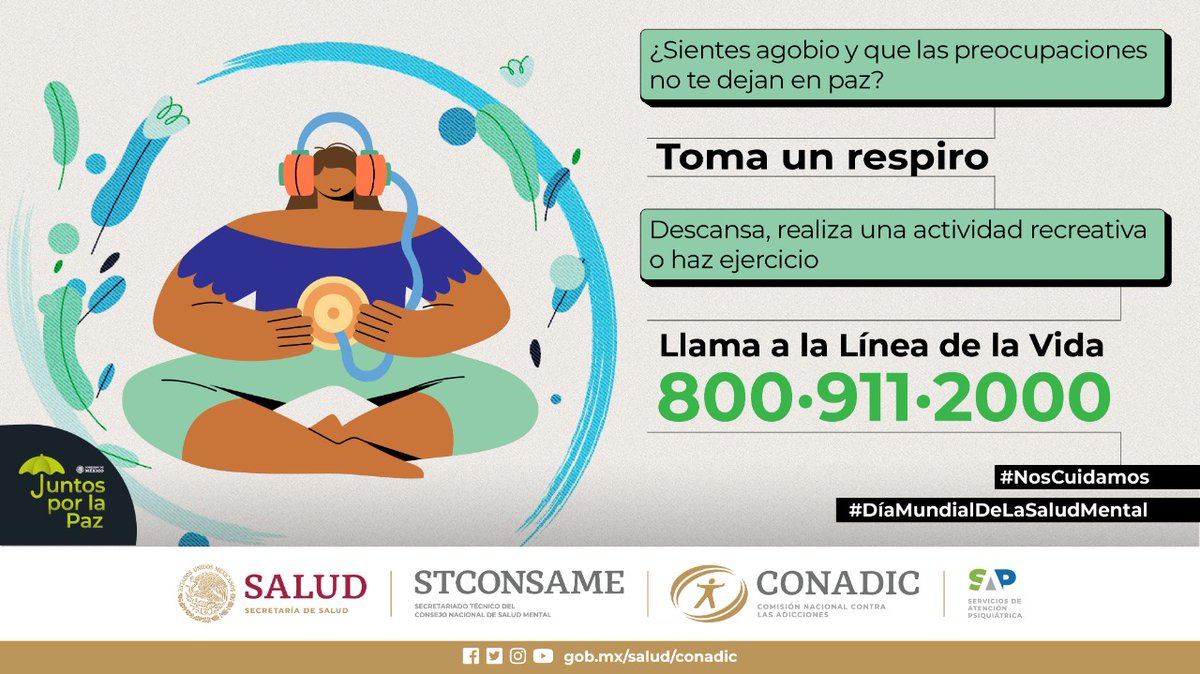 capatuxtepec's tweet photo. No tienes que poder con todo, es normal "Tomarte un respiro" y "cuidar de tu salud mental". 

☎️ Estamos contigo llama o escribe a la @LineaDe_LaVida 800 911 2000 ¡Te podemos escuchar! 

#UnRespiroPorLaSaludMental 
#UsaTuCapa
#CuidaTuSaludMental 
#UNEMECAPATUXTEPECTeEscucha https://t.co/KSt8haINwC