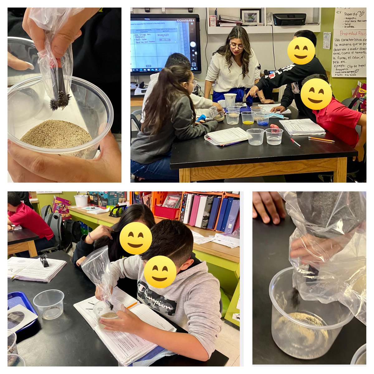 Students engaged in separating mixtures in <a href="/edlyn_mares/">Edlyn Enriquez, M.Ed.</a> Ms. Enriquez science lab! @HISD_ElemSci <a href="/PughRamsHISD/">Pugh Elementary</a> <a href="/TammieDaily9/">Tammie Daily</a> @TeamHISD <a href="/DonelleWilliams/">Donelle Williams, Ed. D.</a>