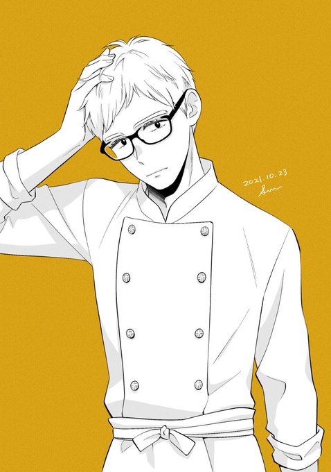 「chef closed mouth」 illustration images(Latest)