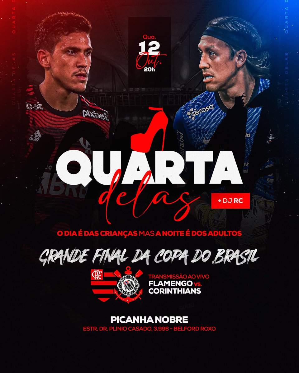 quartadelas's tweet photo. Vem curti essa #FinalCopaDoBrasil com a gente na casinha mais amada da cidade ❤️ https://t.co/W15QAI5u5W