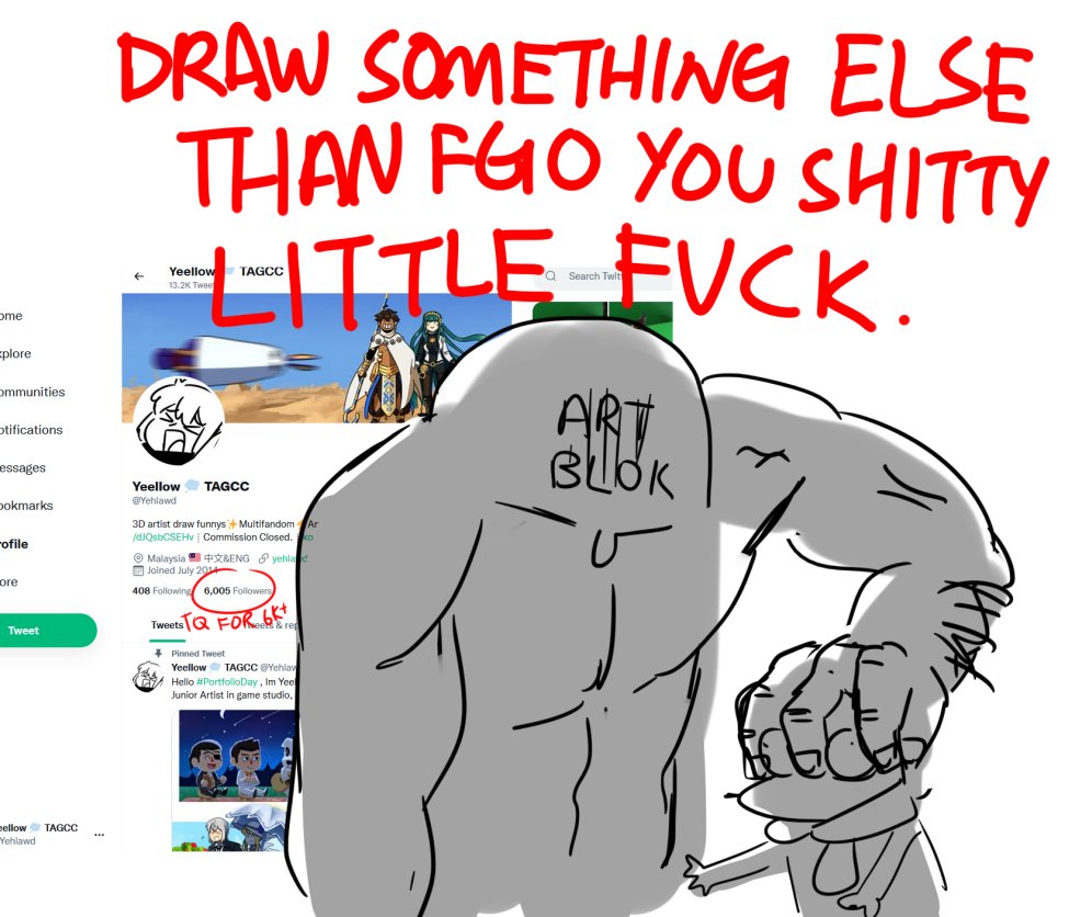 I want to say thank you for 6k+ followers and I think I got myself an art block these day, the god legit told me to stop drawing fgo again

I wont able to celebrate with free4all req this time :(

unless you have a very interesting prompt then I might draw it? (just not FGO atm) 