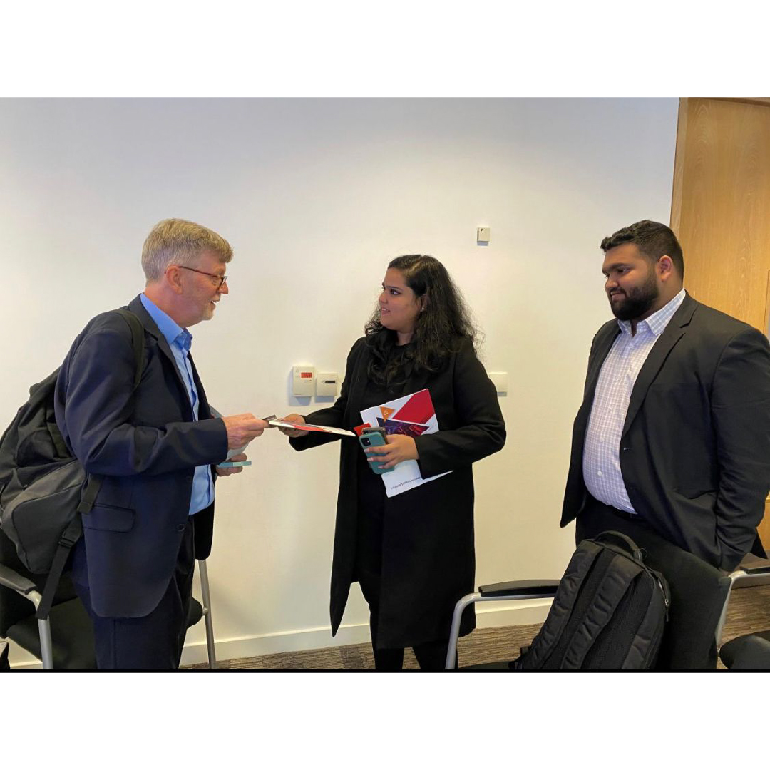 ESQUARESYSTEM's tweet photo. As a part of 5 days in person, @nasscom India Delegation trade mission to the UK to understand the scope of business in the #UK our COO, @raghavk03  &amp; Digital Transformation Strategist, @vedikaaa_k attended various sessions across Cardiff, Manchester, Sheffield &amp; London https://t.co/614DecyG5H