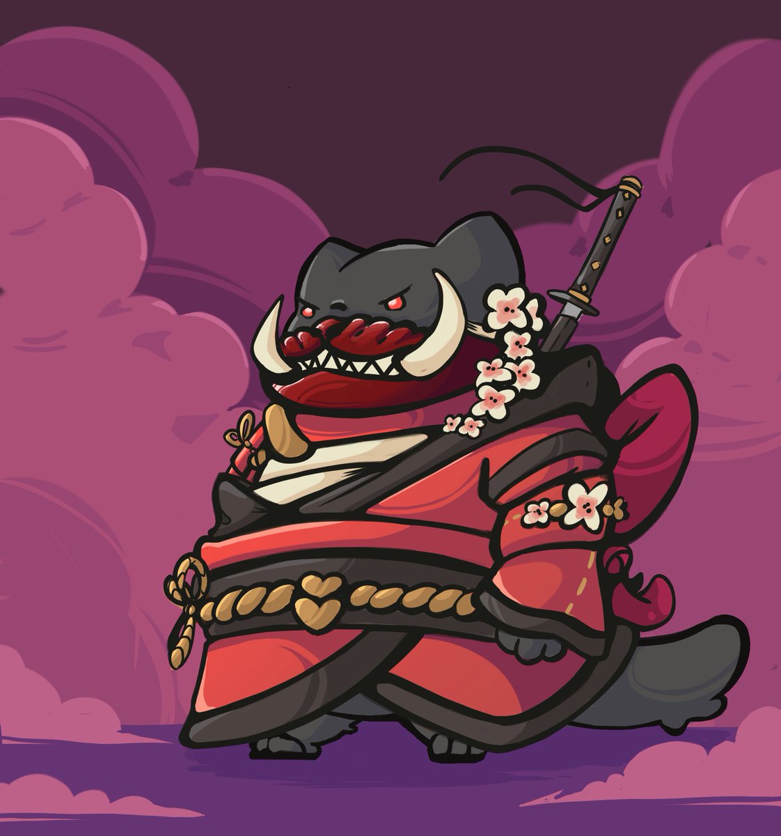 degenfatcats's tweet photo. Sworn to defend his Highness, cat after cat left in my wake.

I am Crimson, The Lonely Blade.

Defeat has never met me. https://t.co/jY51yrof30