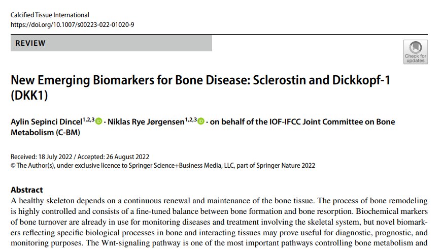 doctorneyro's tweet photo. The #Wntsignaling is one of the most important #pathways controlling #bonemetabolism and the action of #inhibitors of the pathway such as #sclerostin and #Dickkopfrelatedprotein1 #DKK1 have crucial roles in controlling #boneformation and #resorption.
https://t.co/EBoyuI07Jk https://t.co/2LHAqRwGcG