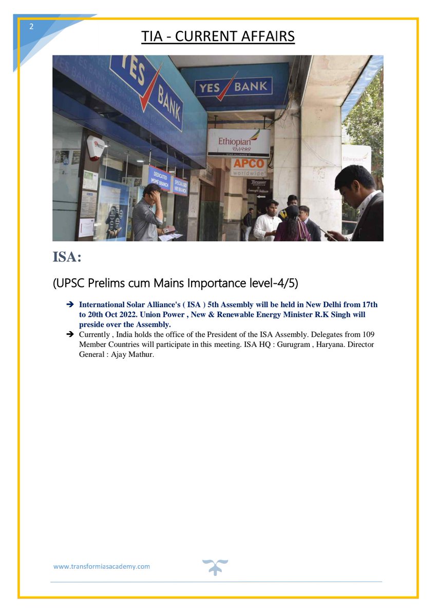TRANSFORMIAS's tweet photo. β« TIA Daily Dose
For free Current Affairs visit https://t.co/y3aVw6MFyS
.
.
.
.
.
.
#freecurrentaffairs
#dailycurrentaffairs
#monthlymagazine
#prelimstestseries
#mainsanswerwriting
#notesmaking
#toppersstrategy
#iasbangalore
#transformiasacademy
#bestiasacademybangalore https://t.co/LpnpcIsa6R