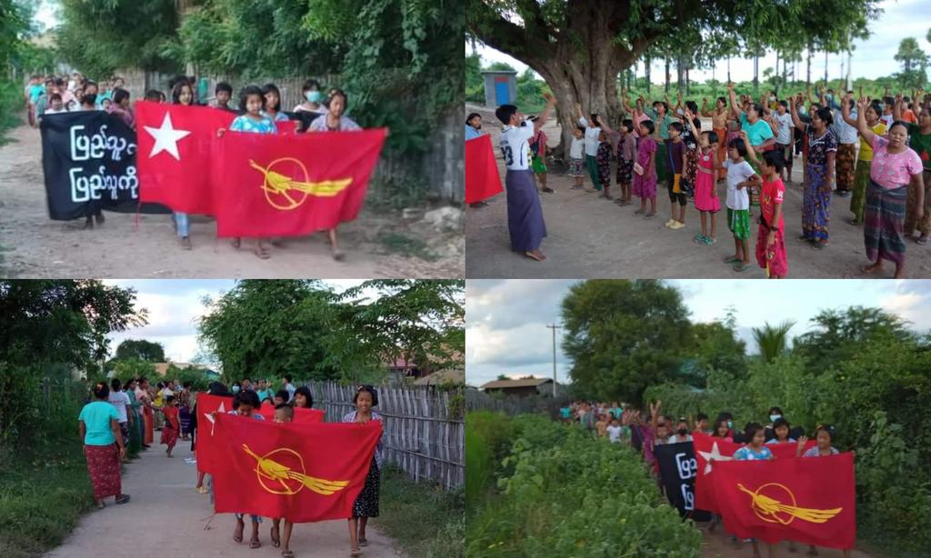 Anti-coup revolutionary strike in Sagaing's Salingyi township, Mount Letpadaung area as usual.

Photo: CJ

#2022Oct11Coup #LegalizationOfNUG #WhatsHappeningInMyanmar