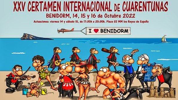 benidormlive's tweet photo. 500 #tunos de España, Portugal y Holanda se darán cita en #Benidorm este fin de semana con motivo del XXV Certamen Internacional de Cuarentunas
🔴La plaza de SS MM Los Reyes de España será el escenario de las actuaciones que tendrán lugar el viernes y sábado https://t.co/jnuaVgTHRJ