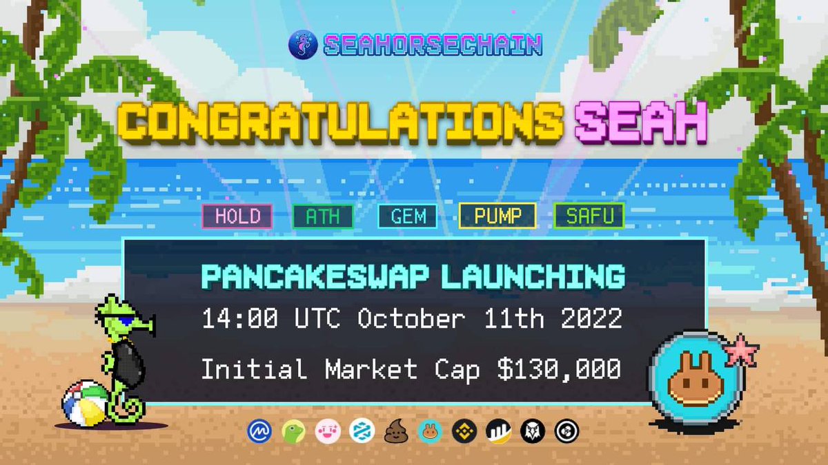 ➖$SEAH is live now on Pancakeswap 🥞

Dear $SEAH Family,
Finally the time has come, $SEAH Officially launching on Pancakeswap.

Marketing plan has been set up, We have got so many support from big community and all members so NO REASON FOR SALE. 

🔥$SEAH ONLY UP be ready!!!
