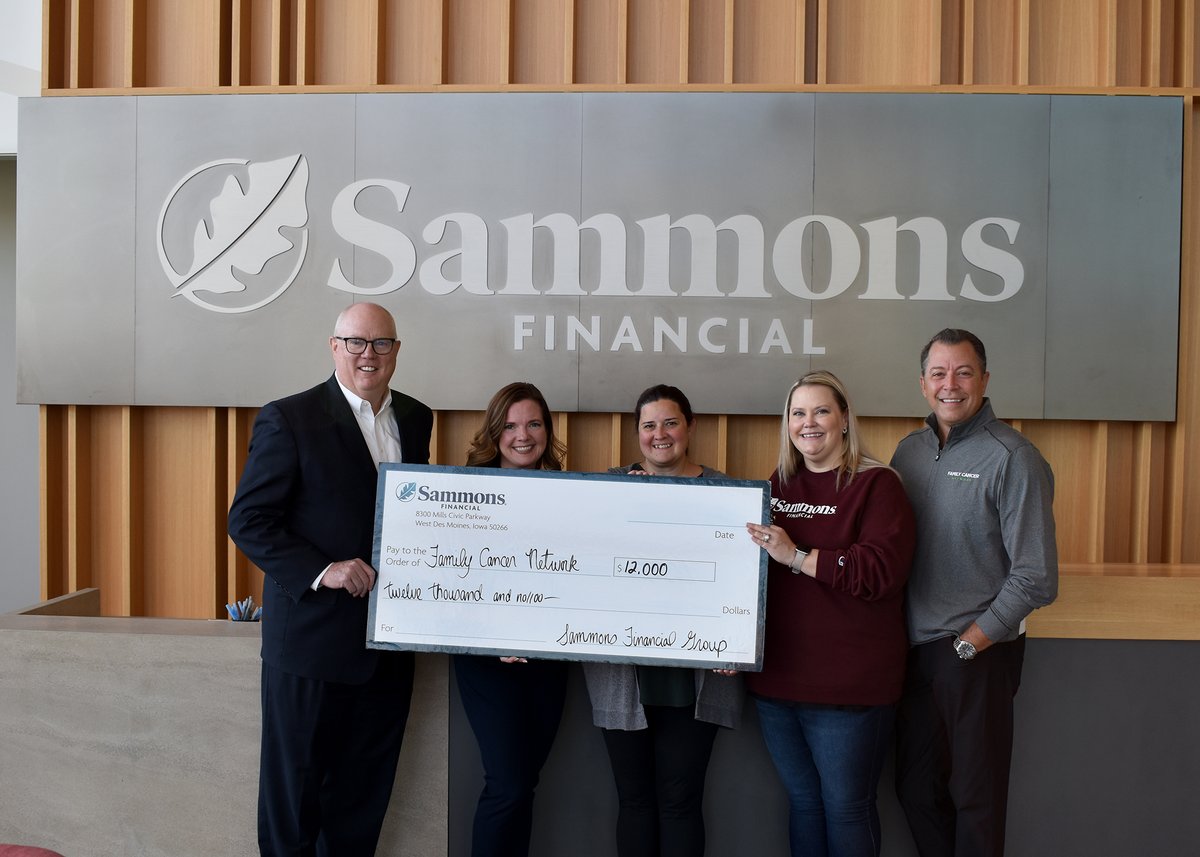 BSBIowa's tweet photo. We sincerely appreciate the generous support from our friends at @sfg_companies. Your contribution to Family Cancer Network makes it possible for us to continue our mission to help Iowa families battling blood and pediatric cancers. THANK YOU! 🙏🏼 https://t.co/FceZO5UwS3