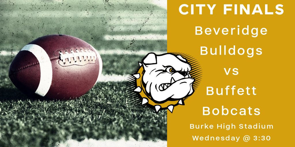 Come support the Bulldogs tomorrow at the City Finals!
#woofwoof