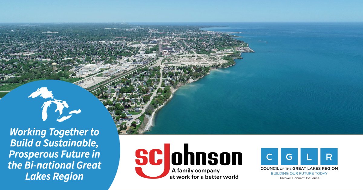 @SCJohnson, led by @HFiskJohnson, is an active partner & voice in building the #GreatLakes region's future today.

Thanks for funding & supporting CGLR's mission, which is focused on turning the region into the most sustainable, welcoming, & livable region in the world! #SCJCares