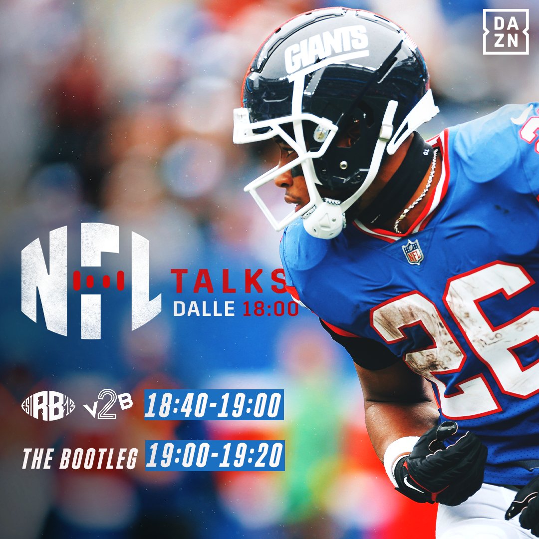 DAZN_IT's tweet photo. La regular season รจ finalmente iniziata, quindi non potete mancare ๐จ
Oggi nuova puntata di #NFLTalks con @FP_15, @MatteoPella, @matgand77 e @RobertoGotta sul nostro canale YouTube, dalle 18๐
๐ Ci saranno anche @RadioBonanzaNFL e @The_Bootleg_TCE ๐ https://t.co/xLwJXKMWJZ
