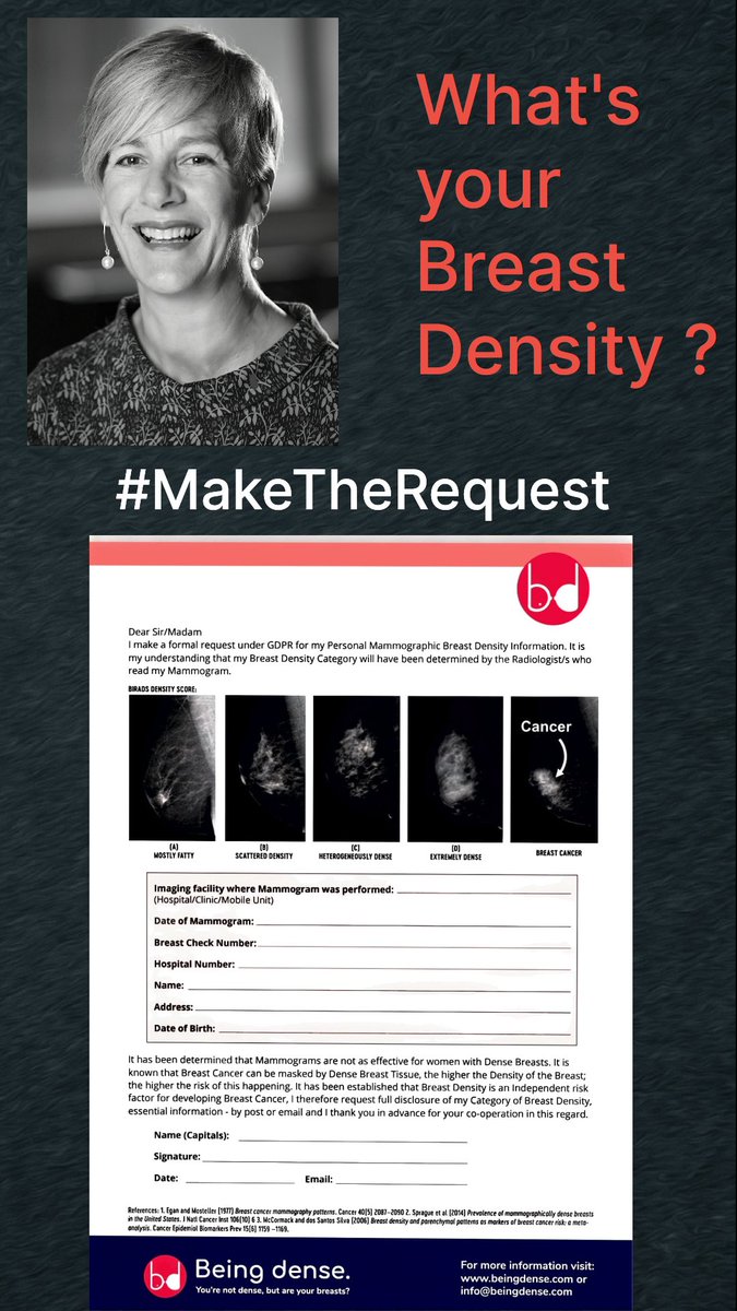 Ladies #MakeTheRequest at your next Screening Mammogram Breast Density is a Risk Factor for #Breastcancer and you should be appropriately notified @EUSOBIyc @IrishCancerSociety #CareForYourPair @MarieKeating #Notjustpink acrobat.adobe.com/link/track?uri…