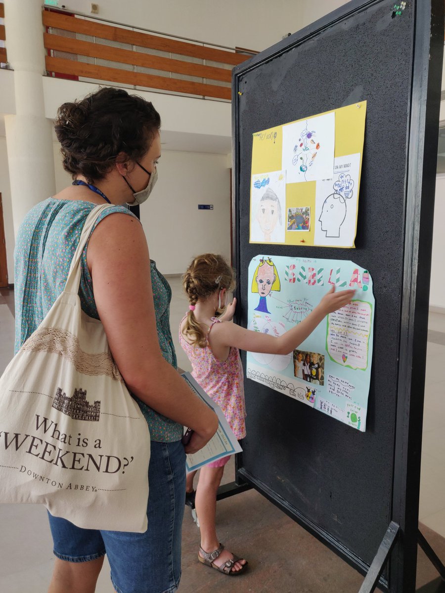 learnerDJ's tweet image. #AISCgrade2 students presenting their Identity Museum project to parents. So proud of the creativity and  persistence they showed as they prepared to showcase their learning. #AISCinquiry @AISCElementary @BabuFiona @MonaSylvina @EFijman @marykellyb @