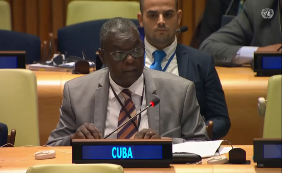 CubaMINREX's tweet photo. .@PedroPedrosoC | “#Cuba🇨🇺 es una histórica defensora del respeto al derecho internacional y sus principios, en especial, del derecho penal internacional.”

🔗https://t.co/mEA3z8aaL7 https://t.co/yEzGT4YmGV