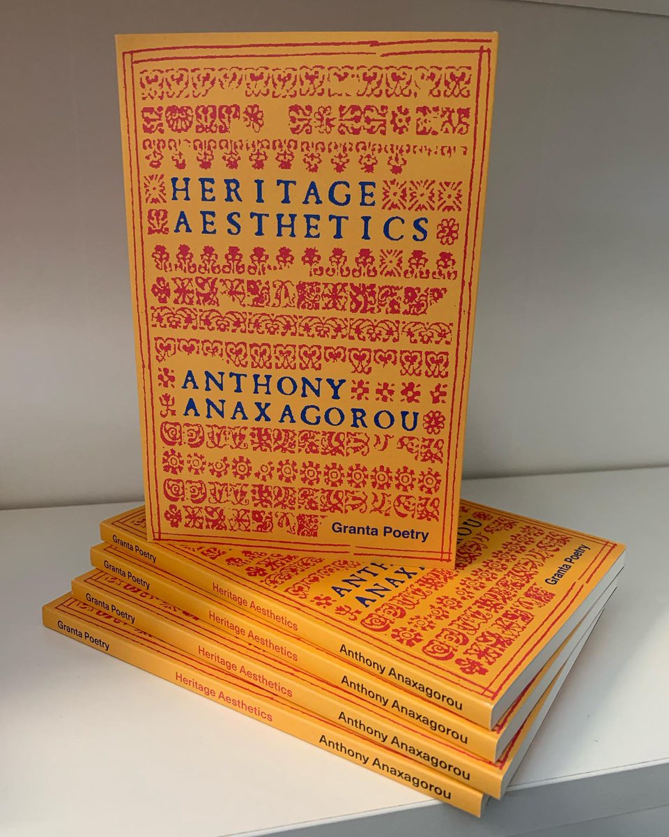 Beautiful cover of HERITAGE AESTHETICS by <a href="/Anthony1983/">Anthony</a> that arrived today!

<a href="/GrantaBooks/">Granta Books</a> @ClaudiaL_young