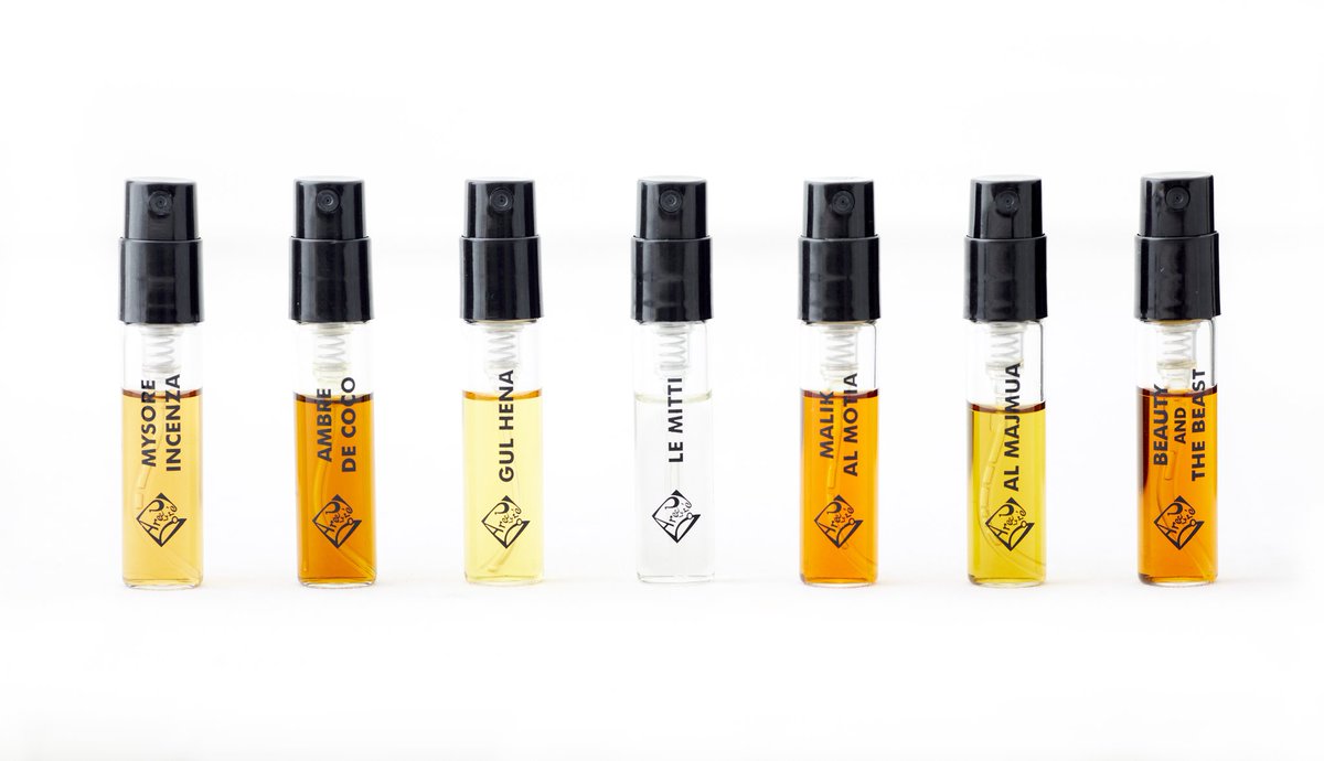 areejledore's tweet image. Now, it&apos;s your turn. Sample sets of the new collection are limited. Grab them before it is too late. Each vial contains 1.5 - 1.7 ml of eau de parfum which is enough for several wearing. Pre-Order Areej le Doré the 7th Collection at areejledore.com #areejledore #sampleset