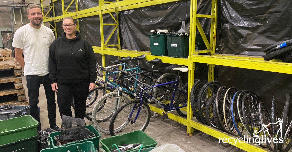 Thank you... @HMP_Kirkham v kindly donated their leftover bikes & spares to us when they closed their #bike workshop. Now we're busy fixing these up - led by one of our ROTL lads no less - to pass on to people who need bikes to access jobs, services or just to get healthy.