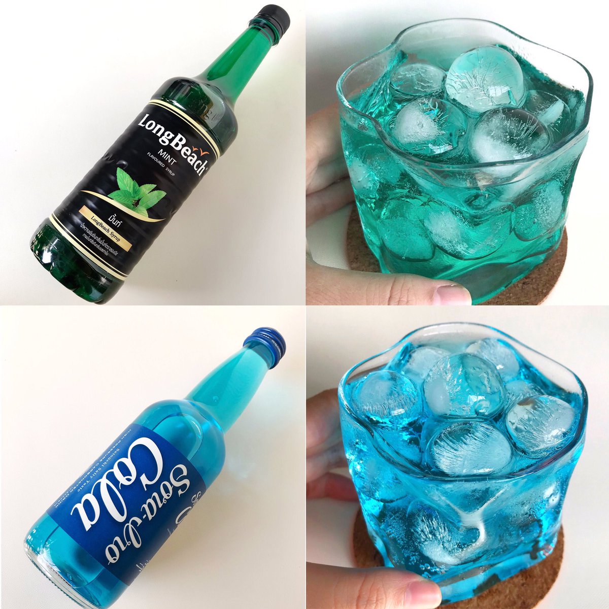 สีสวยไม่ไหว ละคืออร่อยชิปหาย LongBeach เป็นรสมินต์ที่อร่อยมากอะ ส่วน Cola ญี่ปุ่นคือจึ้งจริง สีฟ้าสวย มีส่วนผสมของชา+ส้มฮัสสะกุ ซ่าๆ กินแล้วโคตรฟิน อร่อยแบบตะโกนจริง
