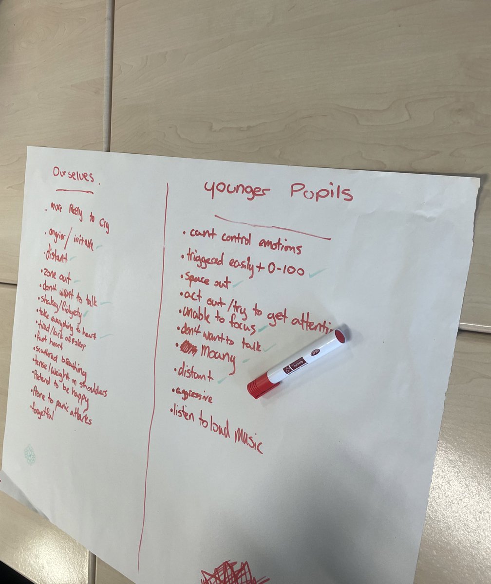 Miss_Macaulay's tweet photo. Healthier Mind Champion training this afternoon with our fantastic pupils. Amazing work everyone โญ๏ธ๐ง #healthierminds @EastwoodHighERC https://t.co/pHEDnFoupF