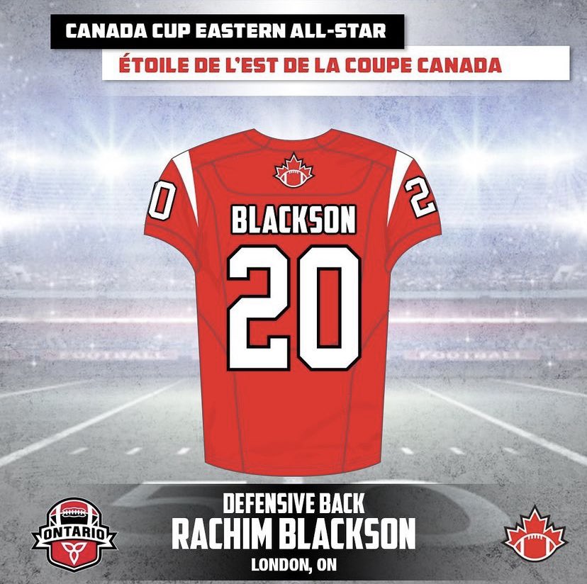 Truly blessed to be named an Eastern All-Star from this years Canada Cup. <a href="/FootballOntario/">Football Ontario</a> <a href="/FootballCanada/">Football Canada</a>