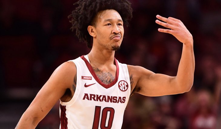Jaylin Williams on being an active talker on D: “I learned it at Arkansas — just trying to get on the court my freshman year. I had to find something that made me different than everybody else. Being loud and being that talker on defense is what I had to do to get on the court.”