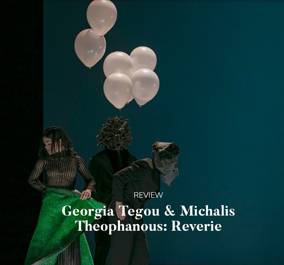 springbackmag's tweet image. #NewOnSpringback

As much a &apos;place&apos; as a &apos;piece&apos;

Read Georgia Howlett&apos;s review of Georgia Tegou &amp;amp; Michalis Theophanous&apos; &apos;Reverie&apos; 

Review: bit.ly/3RX1EjL

Performed @ThePlaceLondon at @DanceUmbrellaUK Festival

#DUFest22 #dancewriting #europeandance #contemporarydance