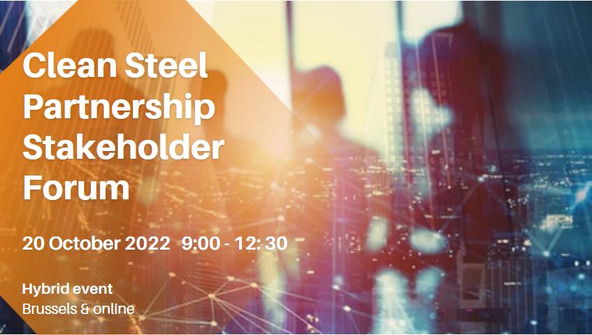 ESTEP_eu's tweet photo. 📌Join us next Thursday 20 October 2022 for our 'Clean Steel Partnership Stakeholder Forum' in Brussels.
Provide your input on the most burning topics related to the #CleanSteelPartnership (CSP)!
👉 Check here for the detailed programme & registration :https://t.co/MalgAd8xHO https://t.co/n9Ds3qCeLX