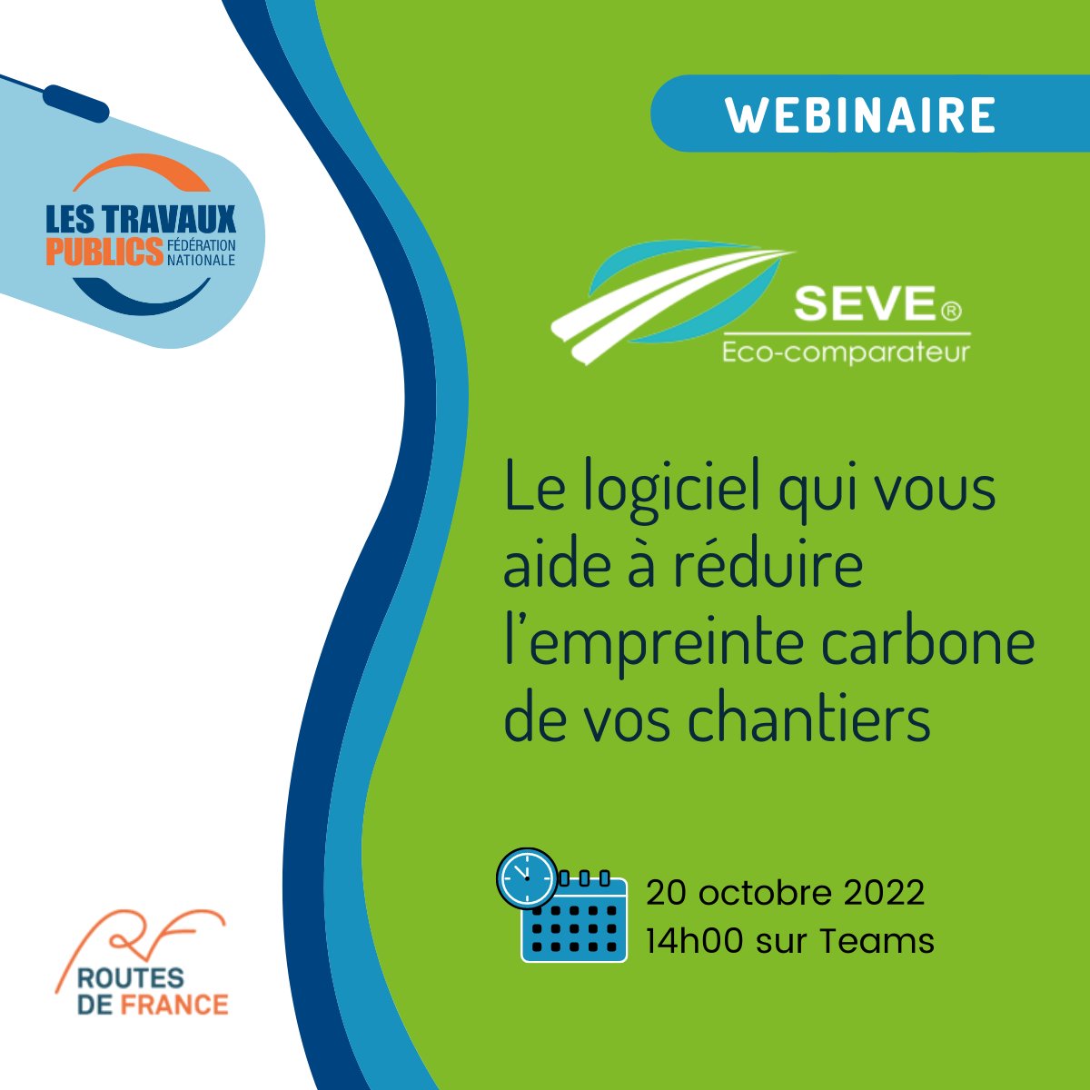 🟢 #Webinaire // Réduire l’empreinte carbone de vos chantiers est pour vous une priorité ? Le 20 octobre à 14h, nos experts vous présentent le logiciel gratuit SEVE. Inscrivez-vous ICI ➡️ cutt.ly/iBhZIzM #ActeursPourLaPlanète